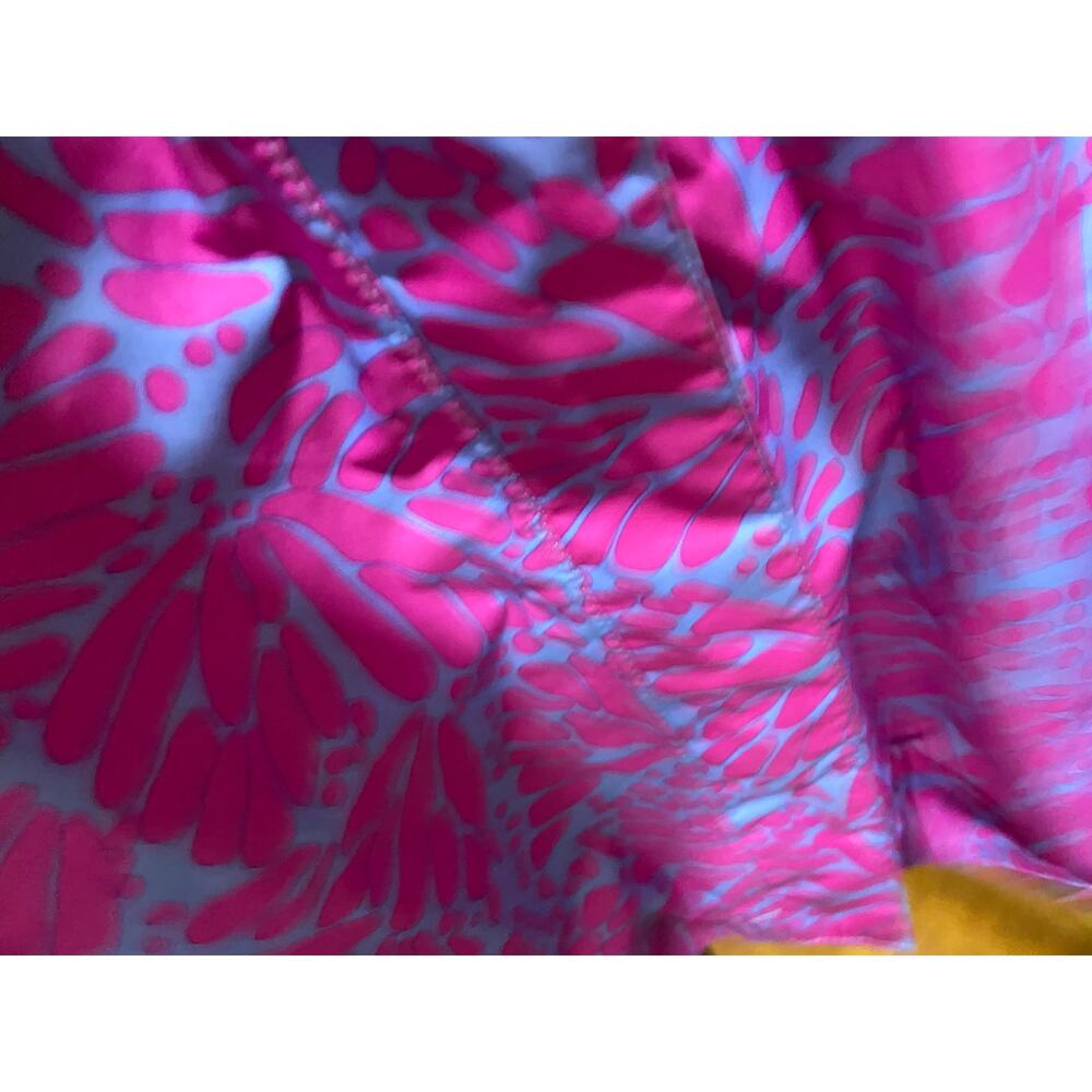 The North Face Girls Rain Jacket Size M 10/12 | Purple Pink Yellow Hooded Shell